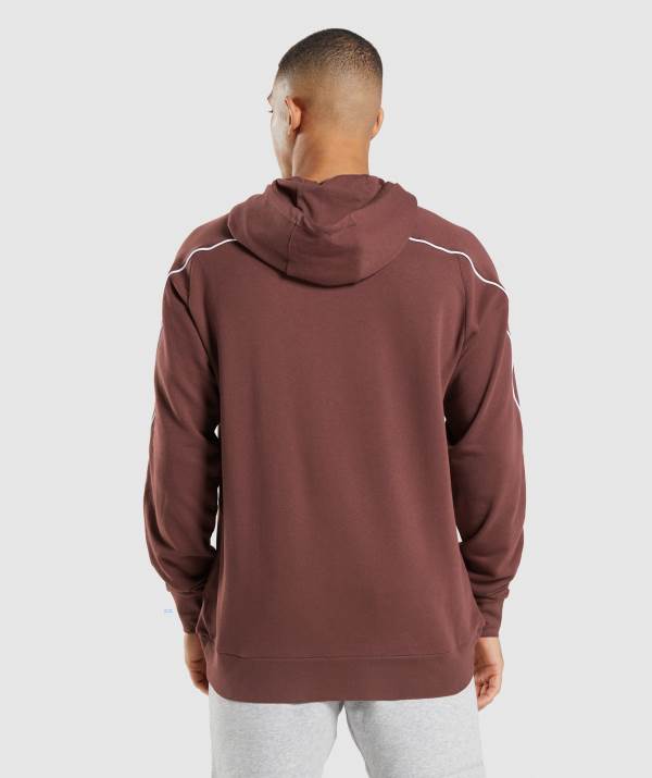 Panske Mikiny S Kapucňou Gymshark Recess Ruzove Biele Hnede | ZQ0195724
